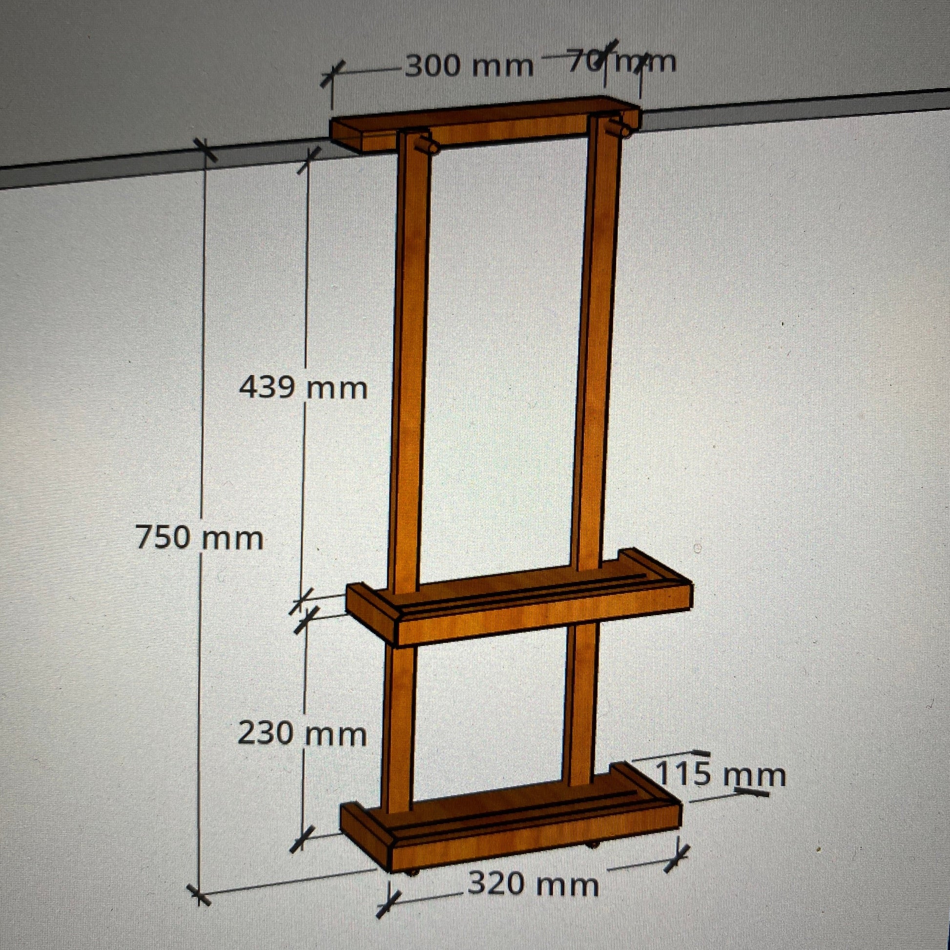 afmetingen doucherek 2 laags
