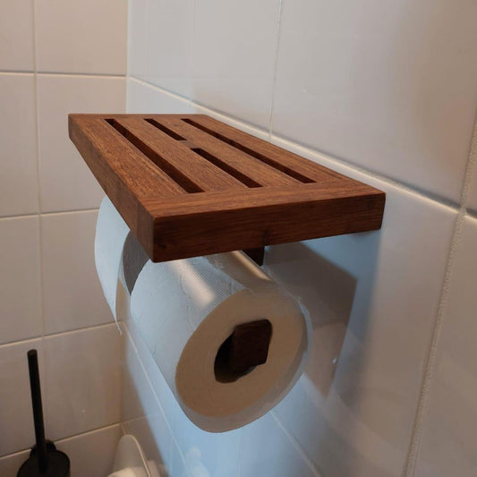 houten toiletrolhouder bamboe